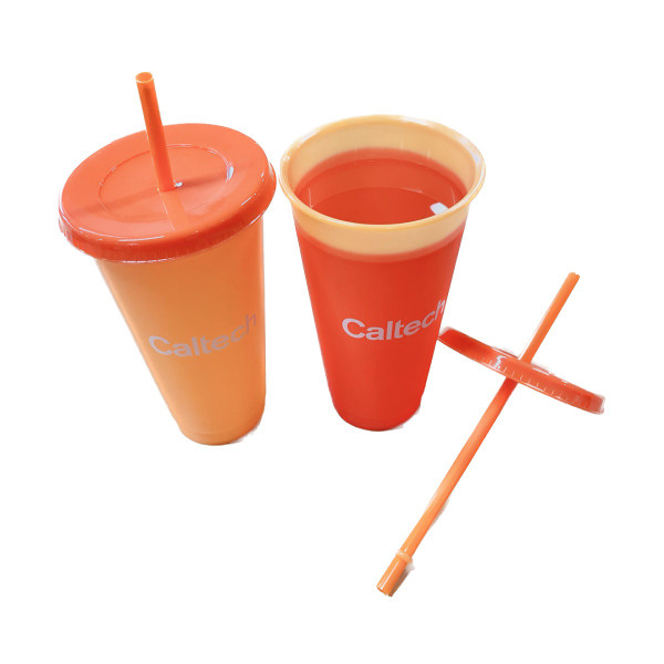 orange color changing cup